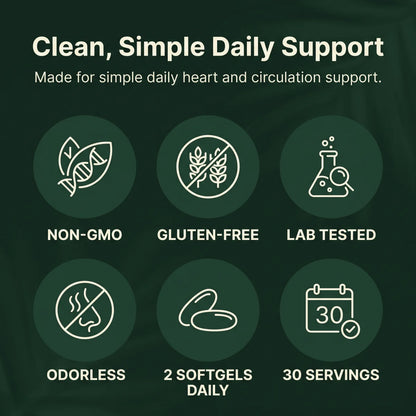 Keep Your Blood Flowing Smoothly with Aged Garlic + CoQ10 (1,200mg)