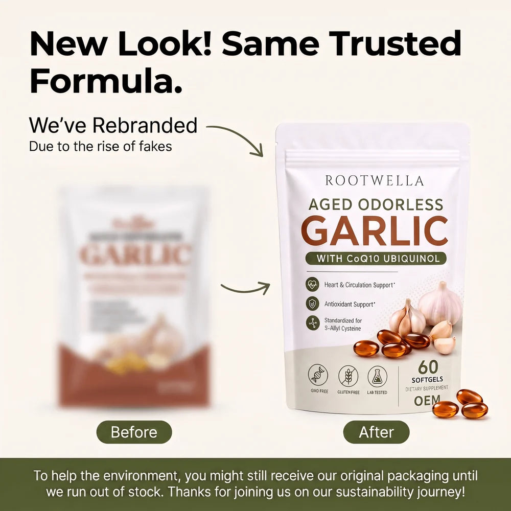 Keep Your Blood Flowing Smoothly with Aged Garlic + CoQ10 (1,200mg)